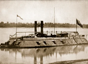 El primer cañonero acorazado construido en América, 1861